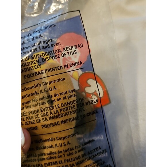 TY Teenie Beanie Babies w/Errors -1993 - #9 BONES - In Original Pkg. Unopened - Picture 6 of 8